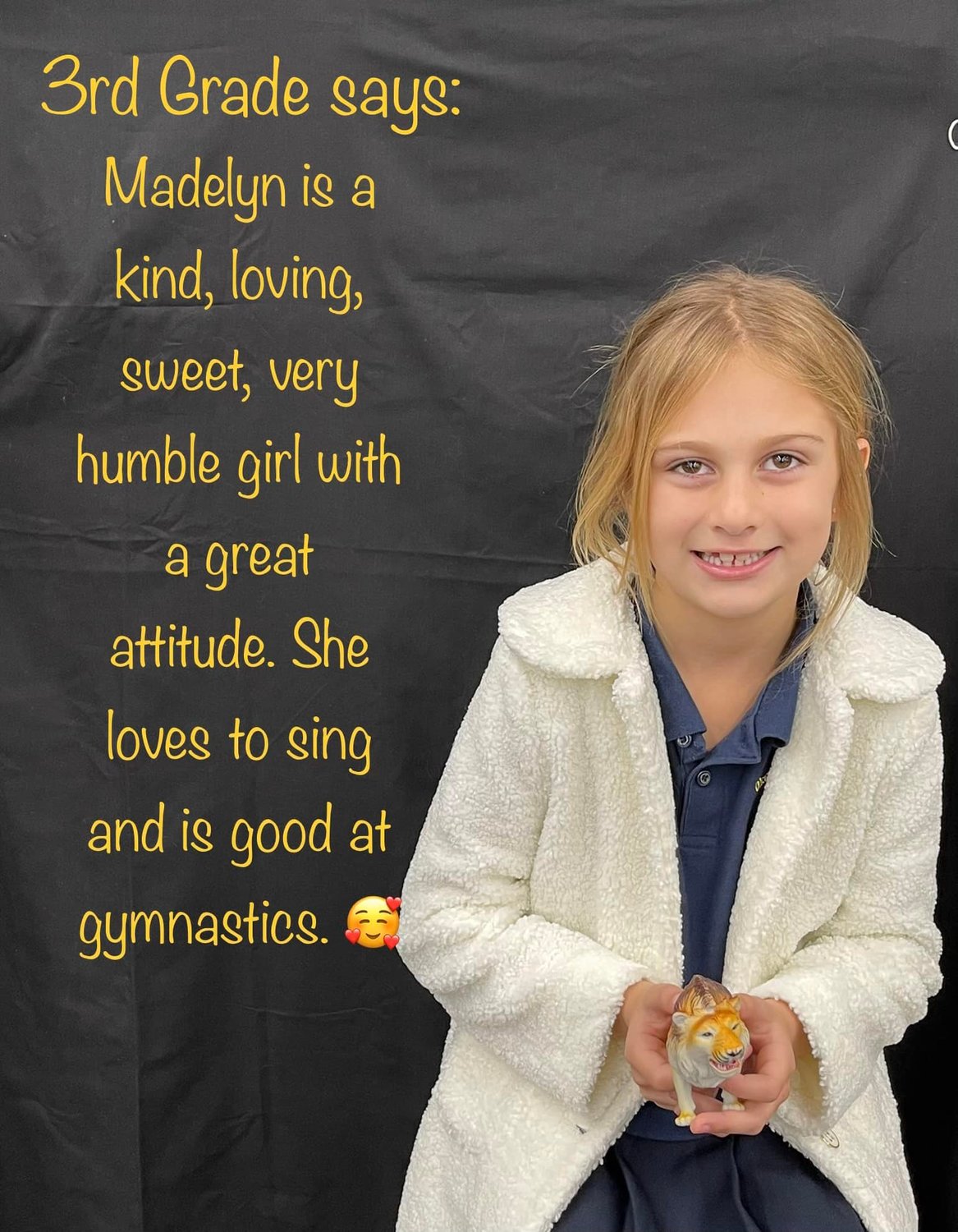 Madelyn 3rd grade